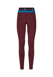 Full Length Leggings with Logo waistband-Purple - LA Nation Activewear