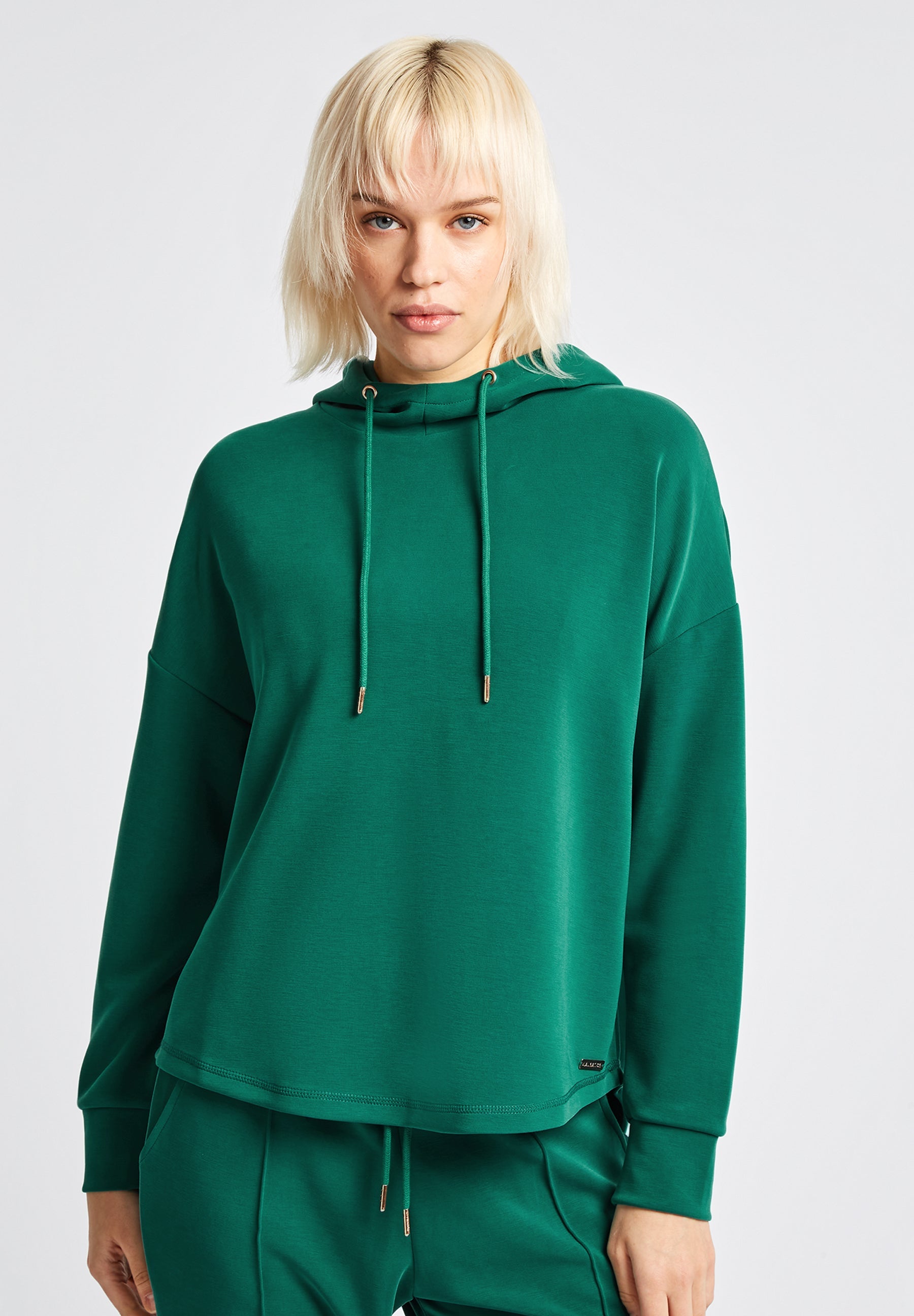 Lux Relaxed Hoodie-Green