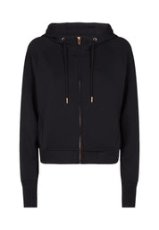 Lux Zip Up Hoodie-Black