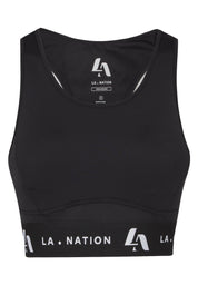 Signature Padded Sports Bra-Black