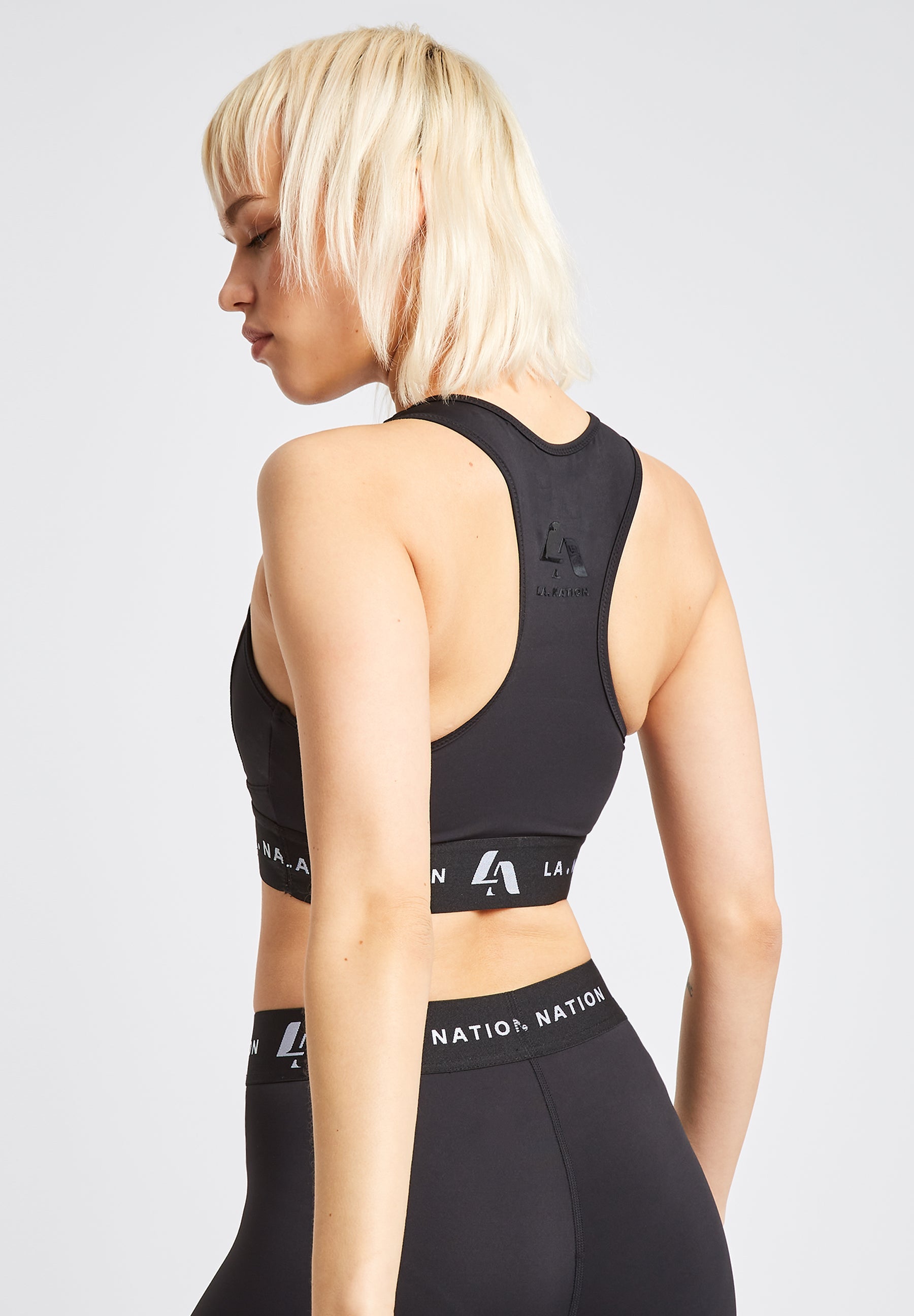 Signature Padded Sports Bra-Black