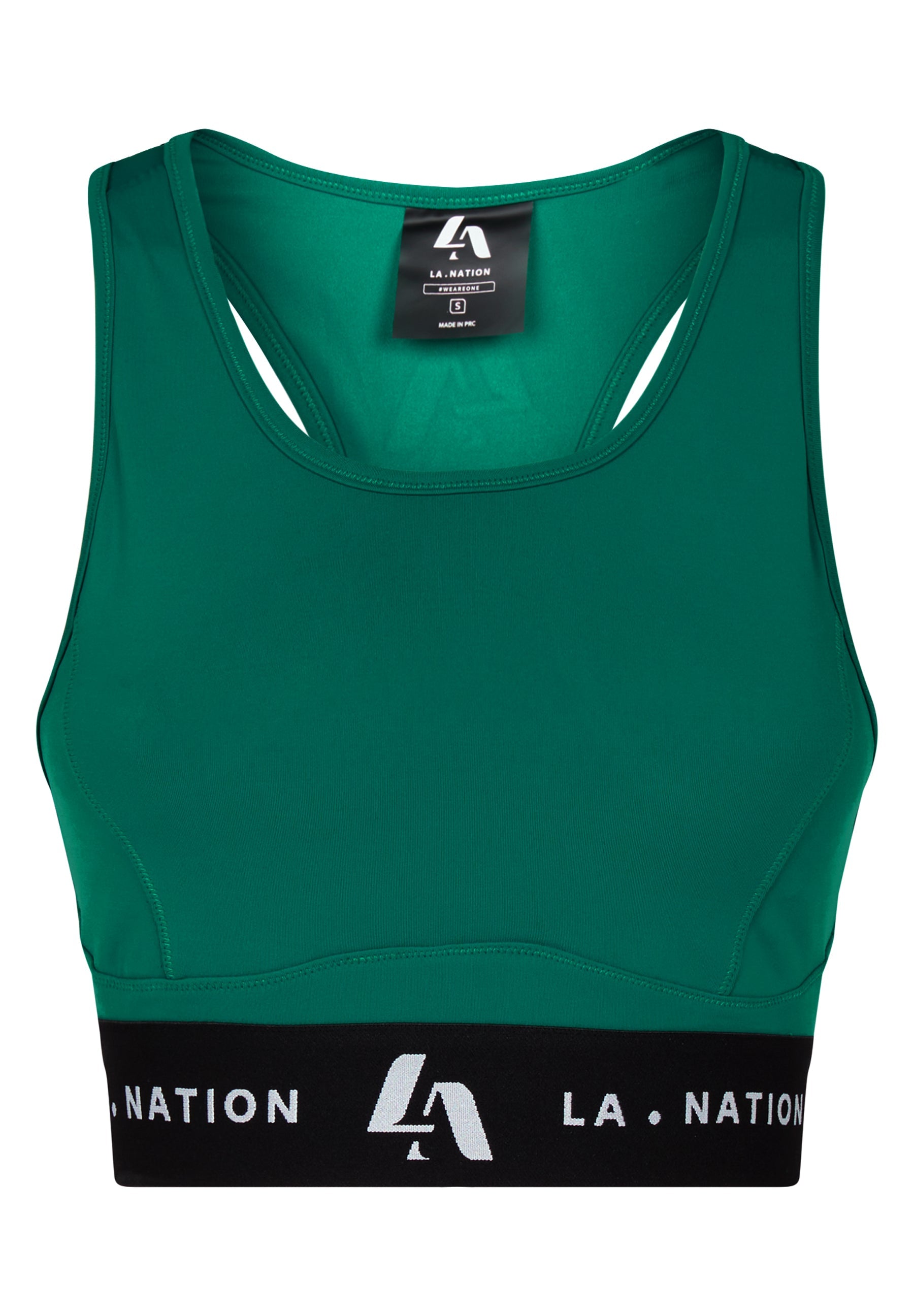 Signature Padded Sports Bra-Green