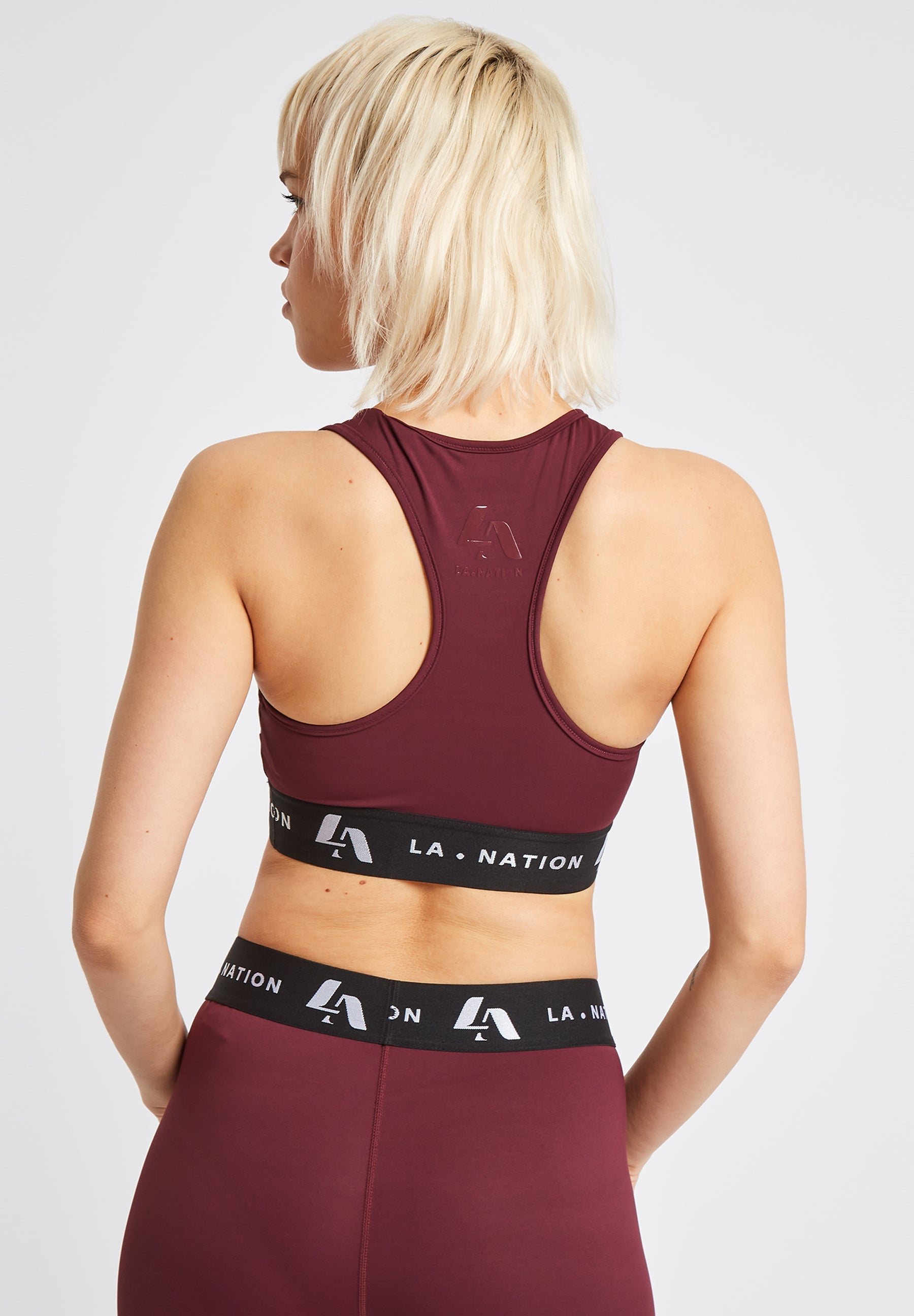 Signature Padded Sports Bra-Plum Purple