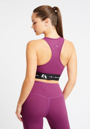 Signature Padded Sports Bra-Purple