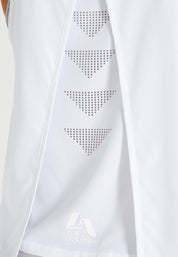 Sleeveless Split Top -White