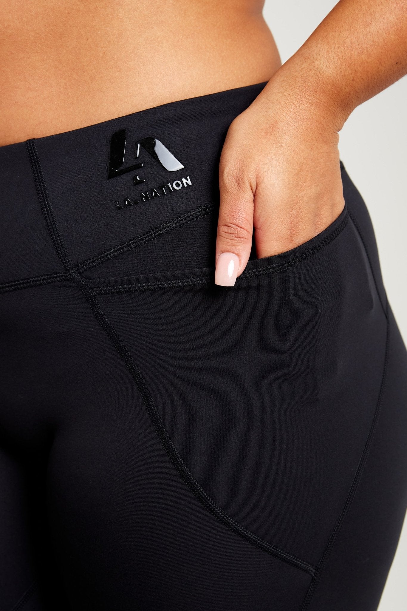 Ultra High Waisted 7/8 Gym Leggings-Black