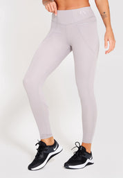 Ultra High Waisted Full Length Gym Leggings-Grey