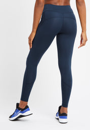 Ultra High Waisted Full Length Gym Leggings-Navy